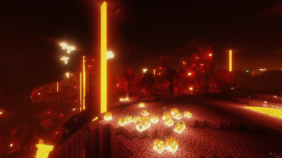 AstraLex Shaders Comparison nether