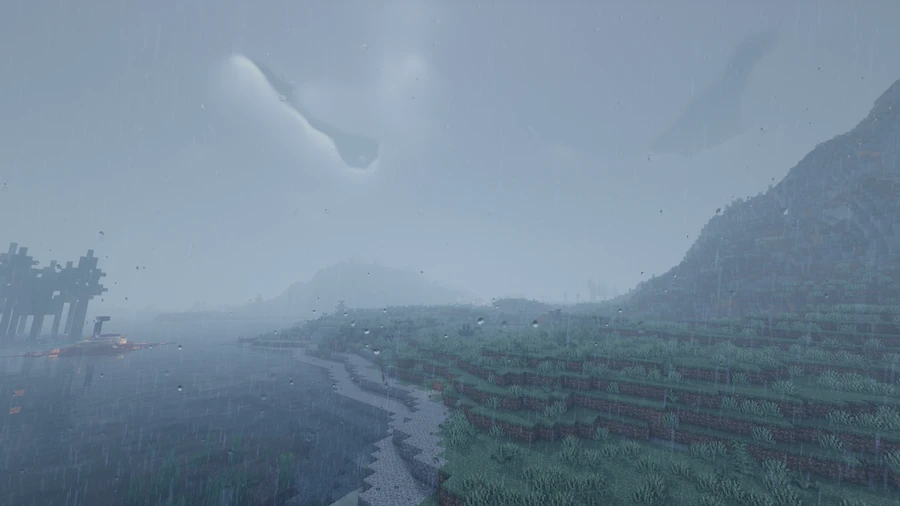 AstraLex Shaders Comparison rain