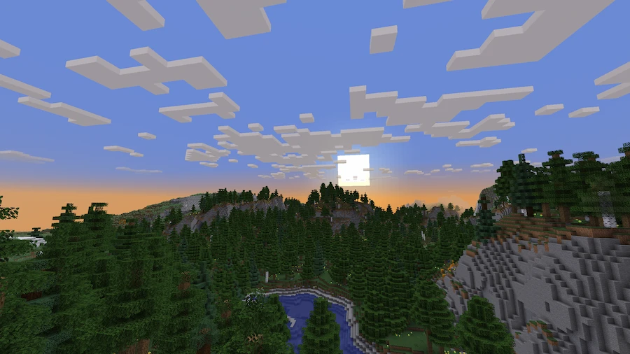 Vanilla Shaders Comparison sunset