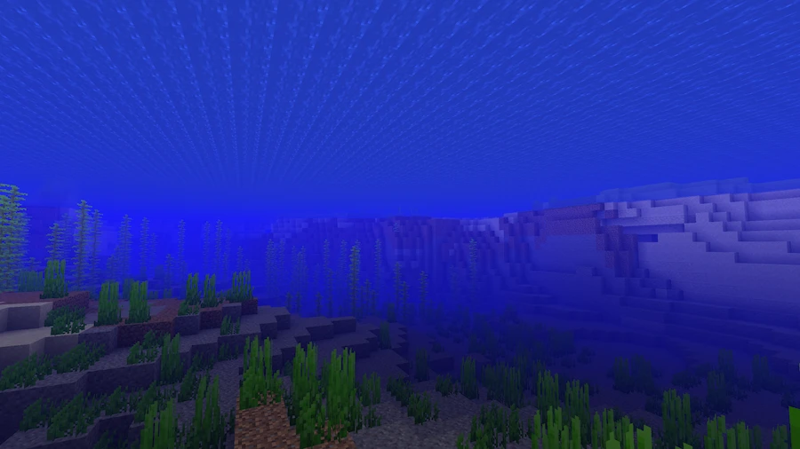 Vanilla Shaders Comparison underwater