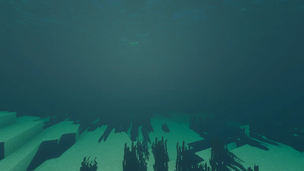 Bloop Shaders Comparison underwater