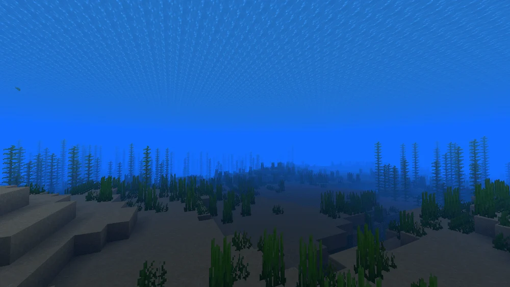 Vanilla Shaders Comparison underwater