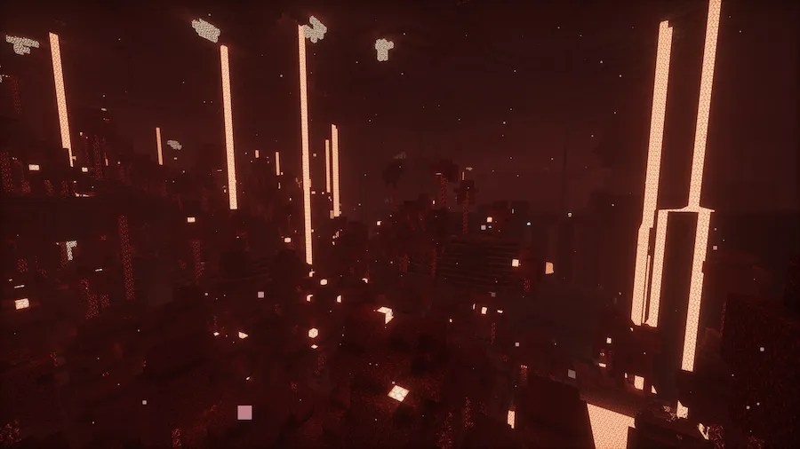 Hysteria Shaders Comparison nether