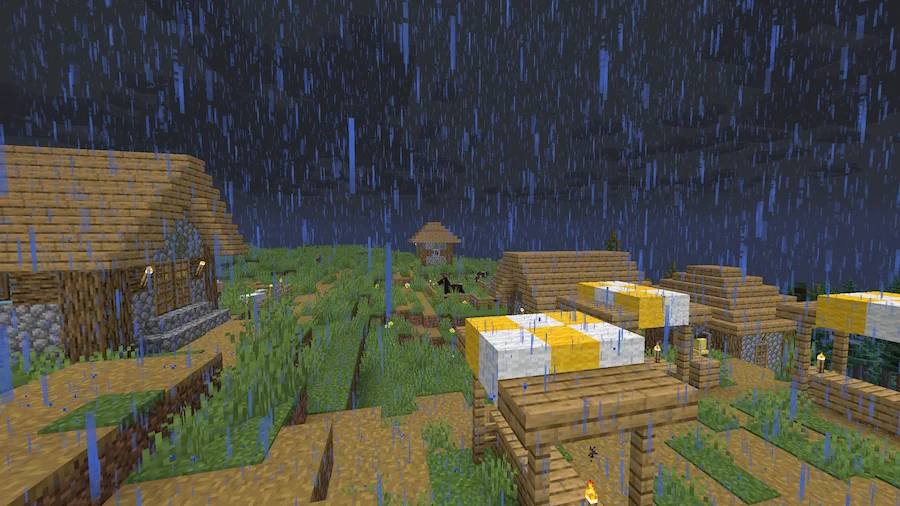 Vanilla Shaders Comparison rain