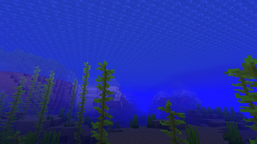 Vanilla Shaders Comparison underwater