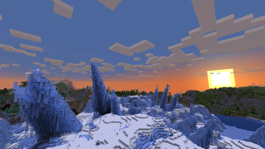 Vanilla Shaders Comparison sunset