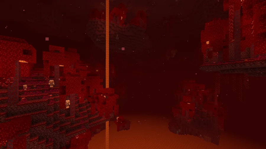 Miniature Shaders Comparison nether