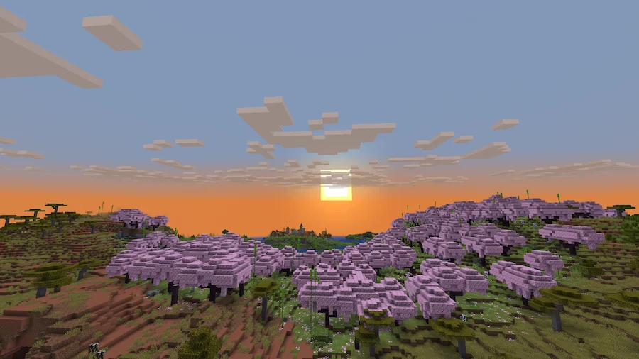 Vanilla Shaders Comparison sunset