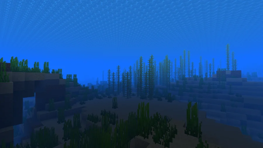 Vanilla Shaders Comparison underwater