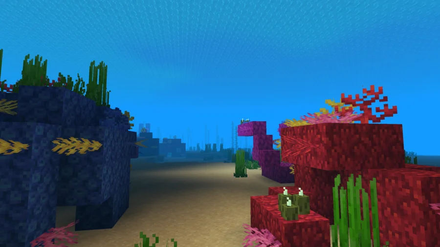 Vanilla Shaders comparison underwater