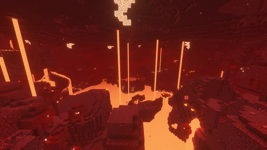 Pastel Shaders Comparison nether