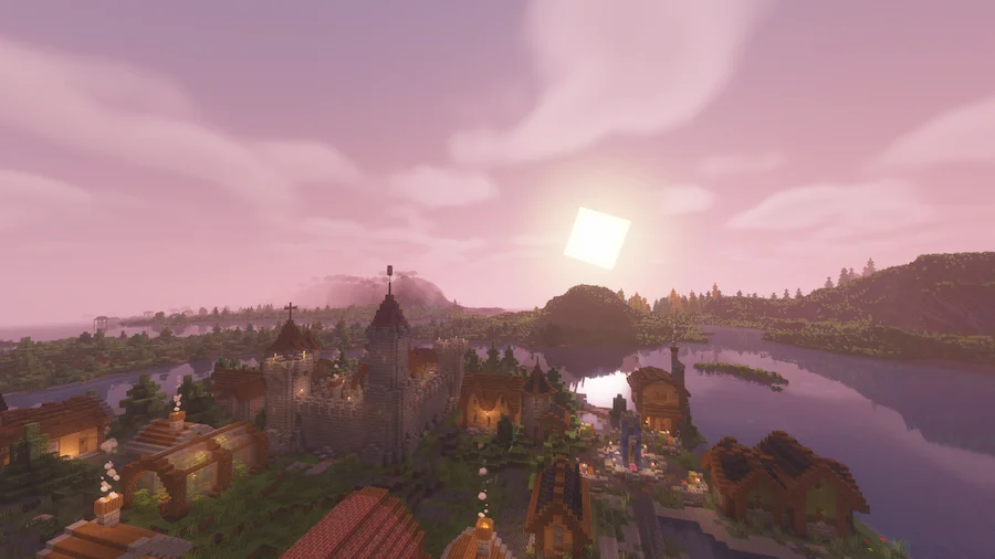 Pastel Shaders Comparison sunset
