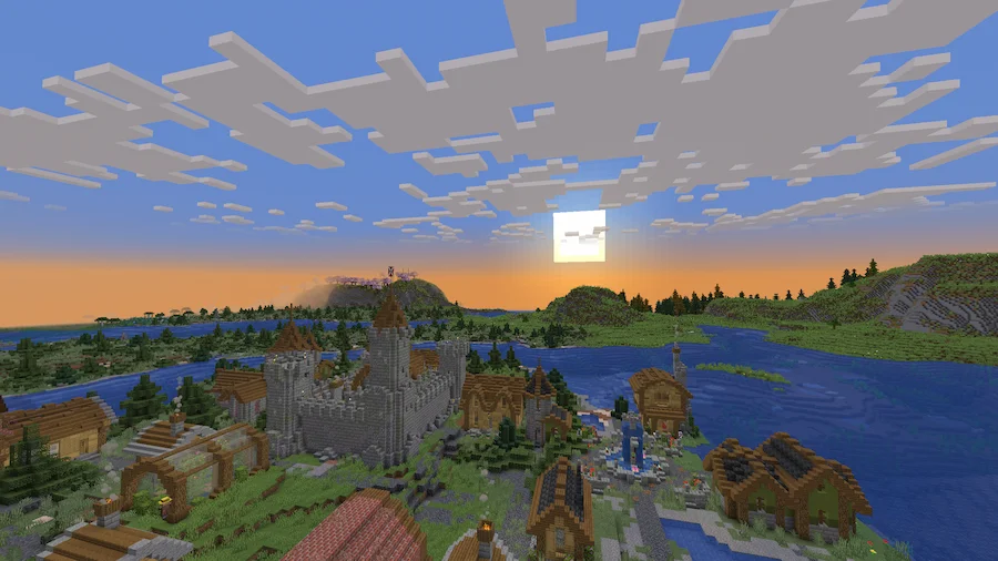 Vanilla Shaders Comparison sunset