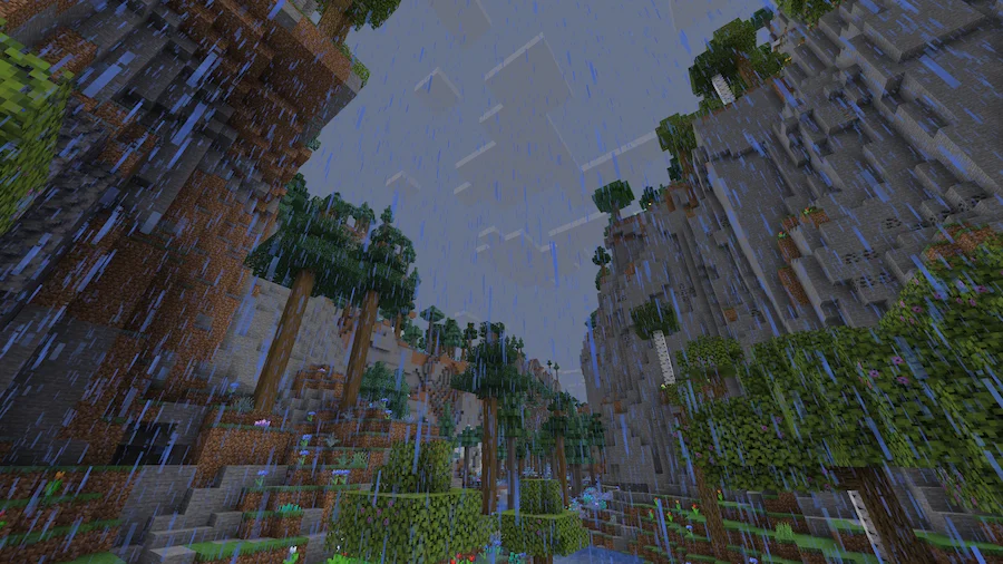 Vanilla Shaders comparison rain