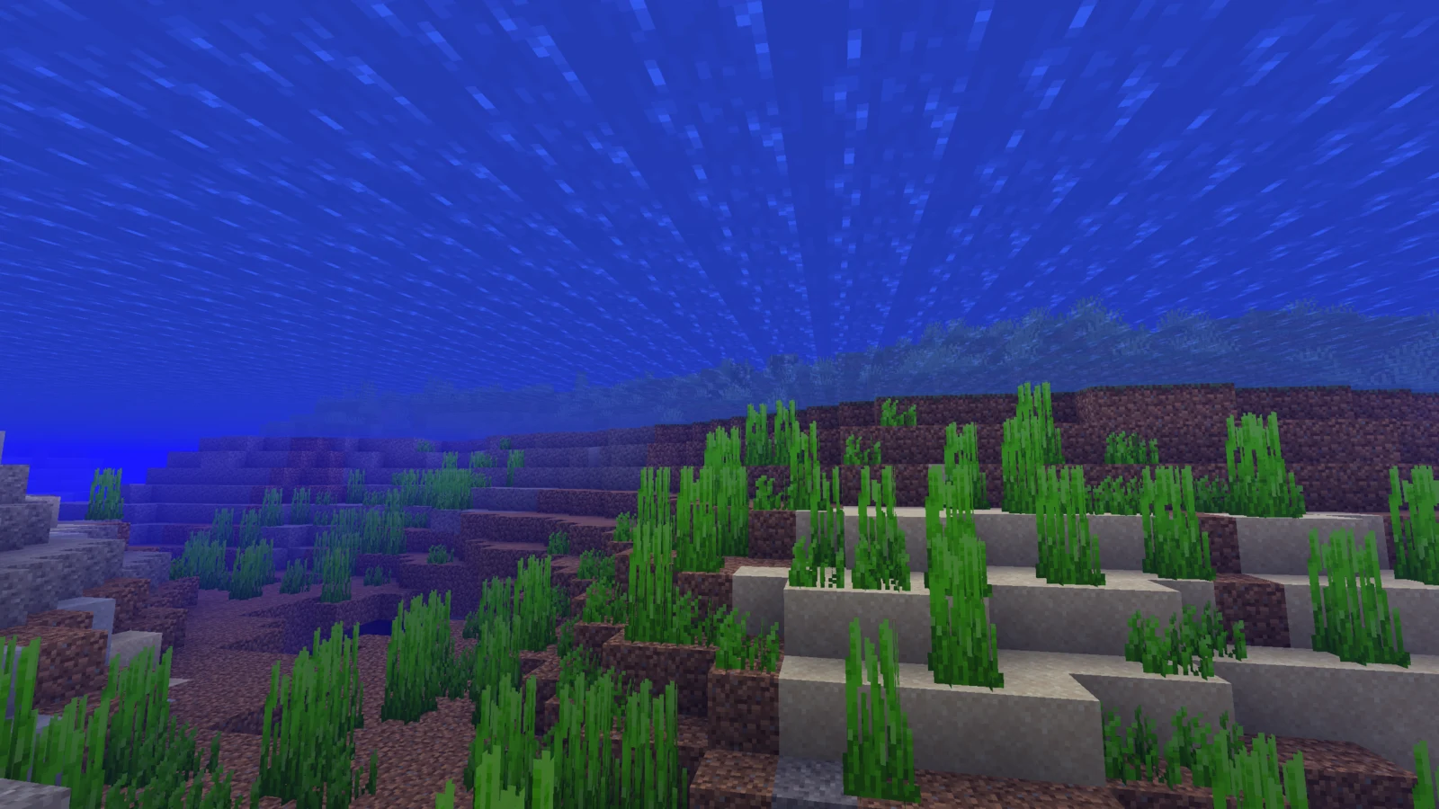 Vanilla Shaders comparison underwater