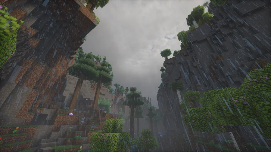 Photon Shaders comparison rain