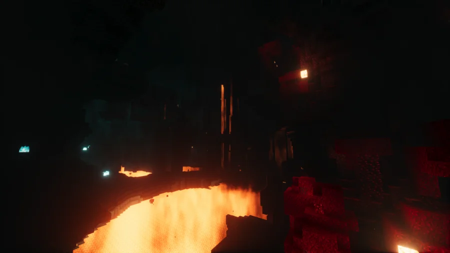 Shrimple Shaders Comparison nether