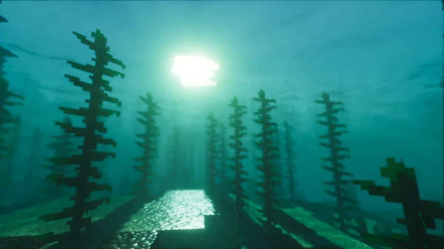 Shrimple Shaders Comparison underwater