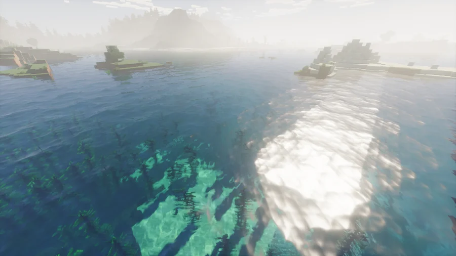 Shrimple Shaders Comparison water