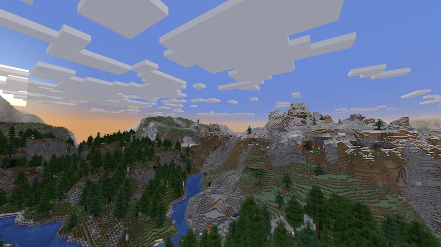 Vanilla Shaders Comparison sunset