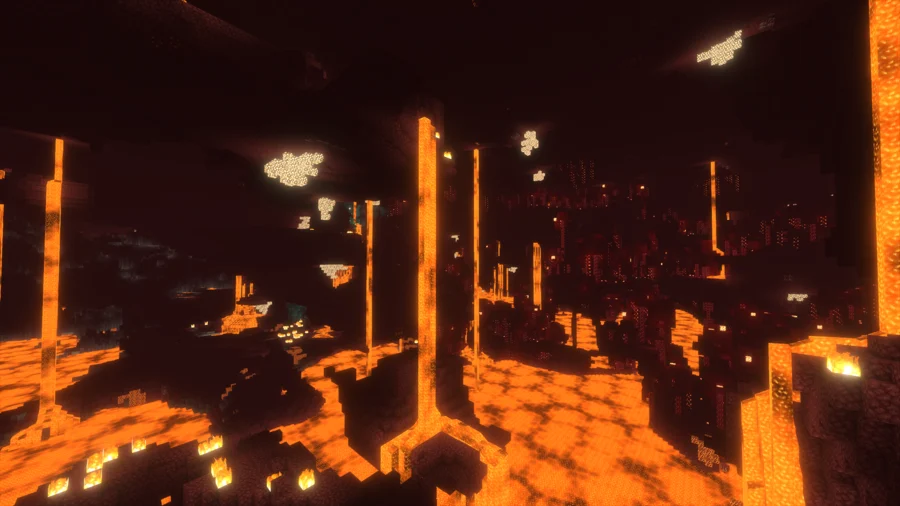 Super Duper Vanilla Shaders comparison nether