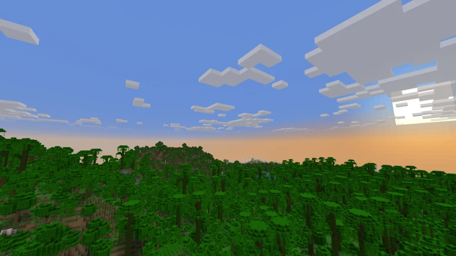 Vanilla Shaders comparison sunset