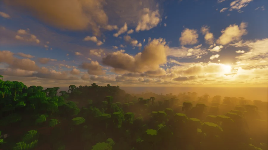 Kappa Shaders comparison sunset
