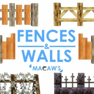 Macaw’s Fences and Walls Minecraft Mod