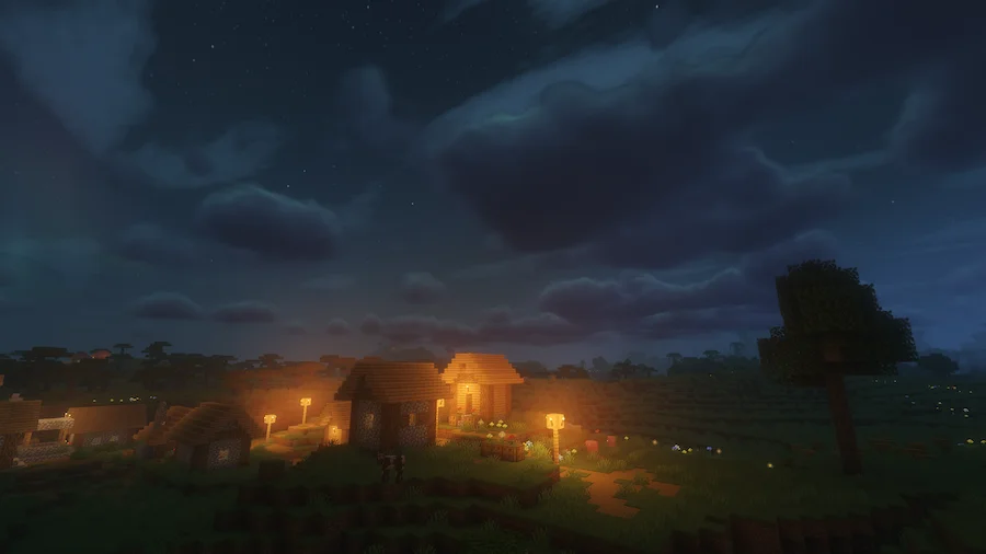 Solas Shaders compare Night