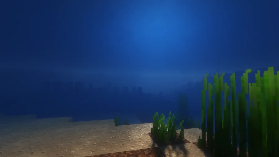 Solas Shaders compare underwater