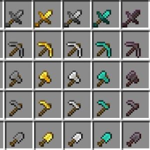 Tiny PVP Swords and Tools Minecraft Resource Pack