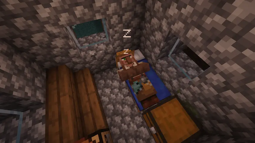 sleep villager