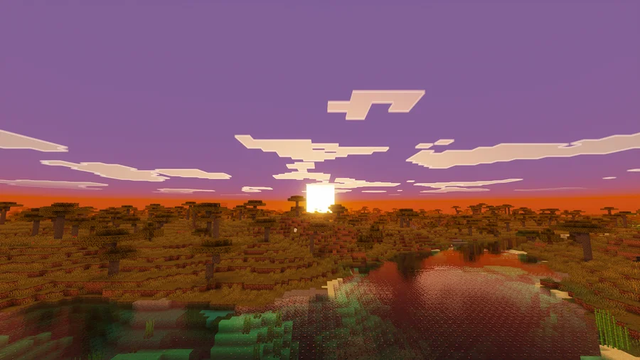 Visual Vibrance Shaders comparison sunset