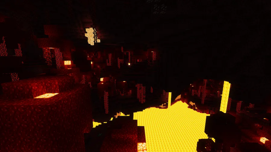 Visual Vibrance Shaders comparison nether