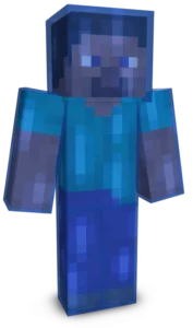 Aqua Steve Minecraft Skin
