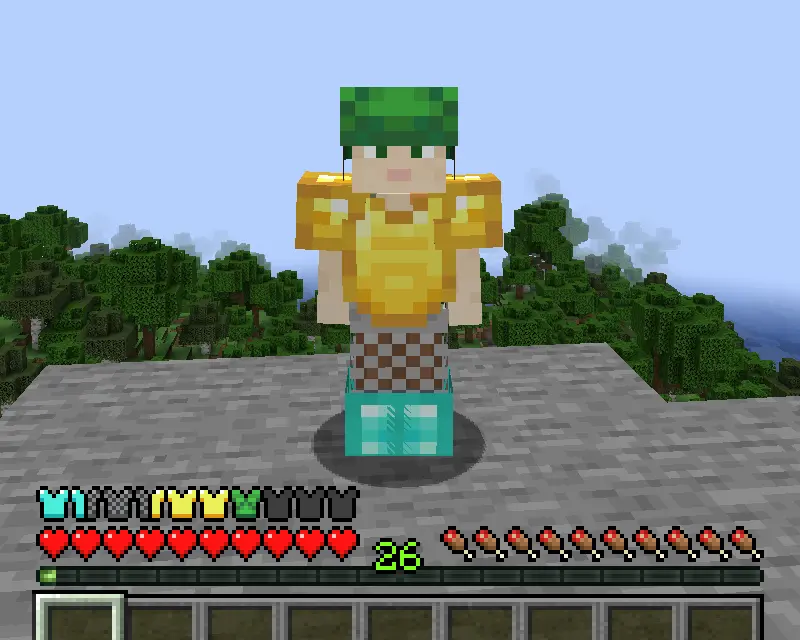 Diamond, chainmail, gold, 