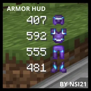 Armor Durability HUD Minecraft Mod