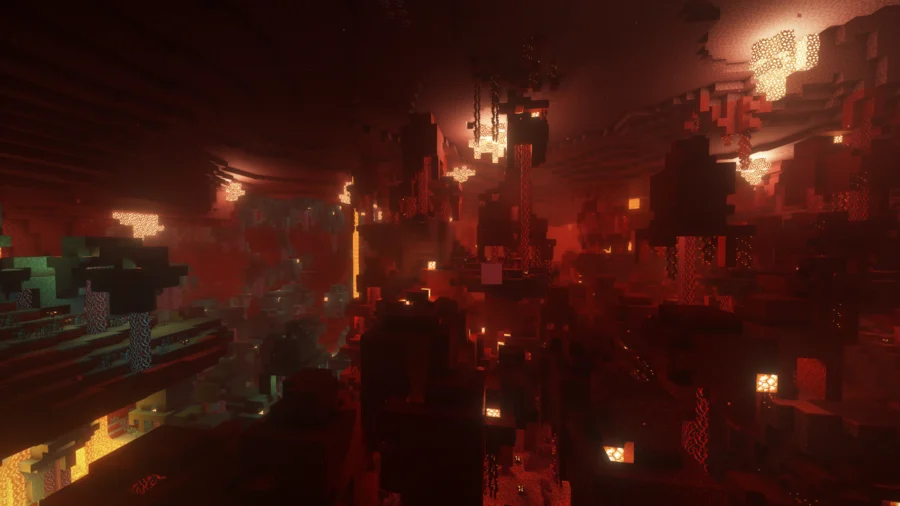 Rethinking Voxels Shaders comparison nether