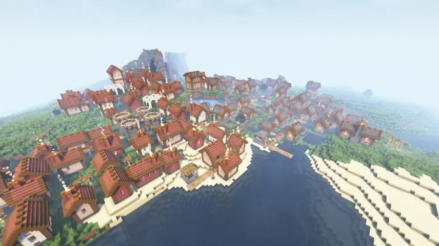 Two plains village next to each