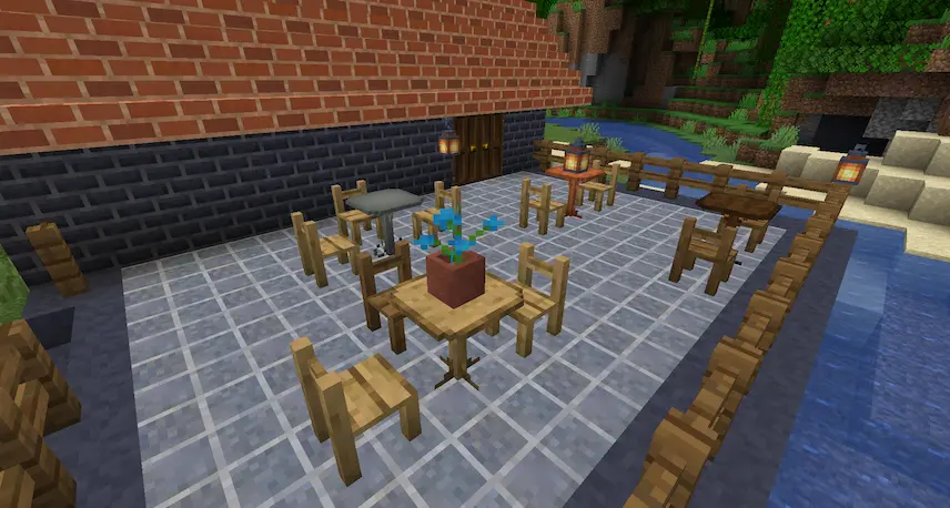 table and chairs