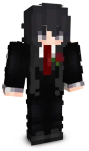 Girl Elegant Suit Minecraft Skin
