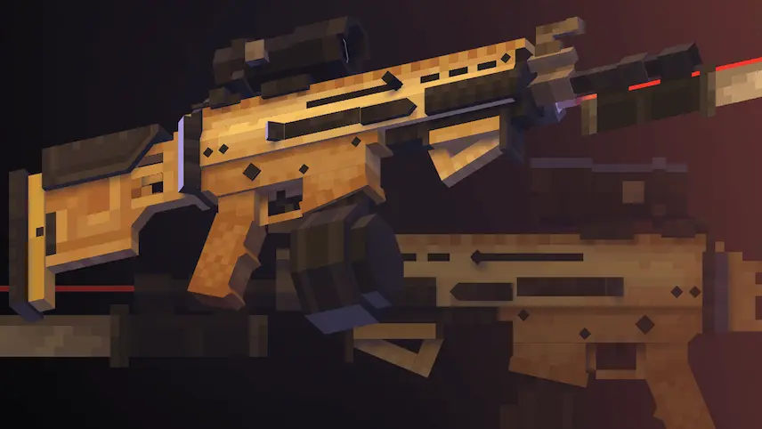 weapon with equipment