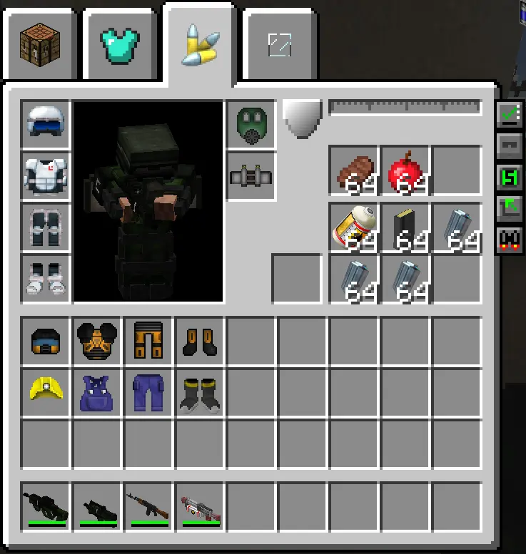 armor and guns