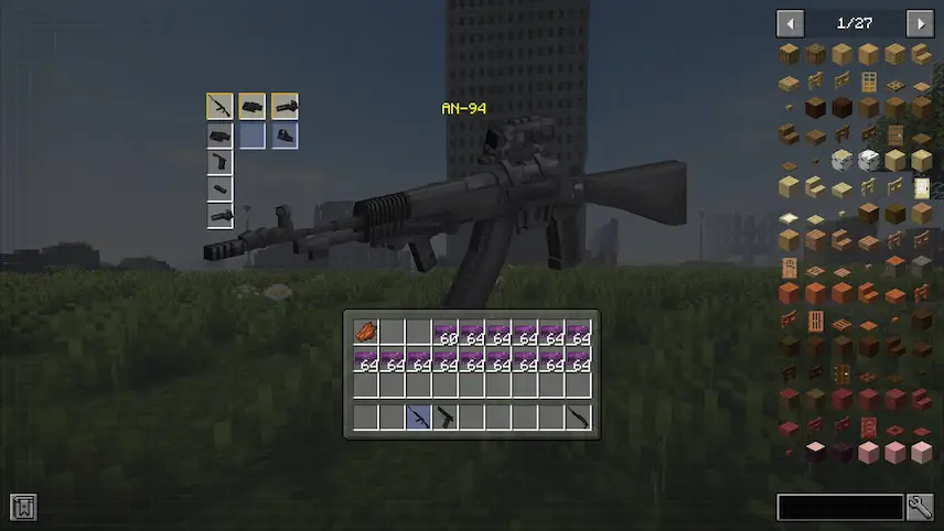 weapon menu