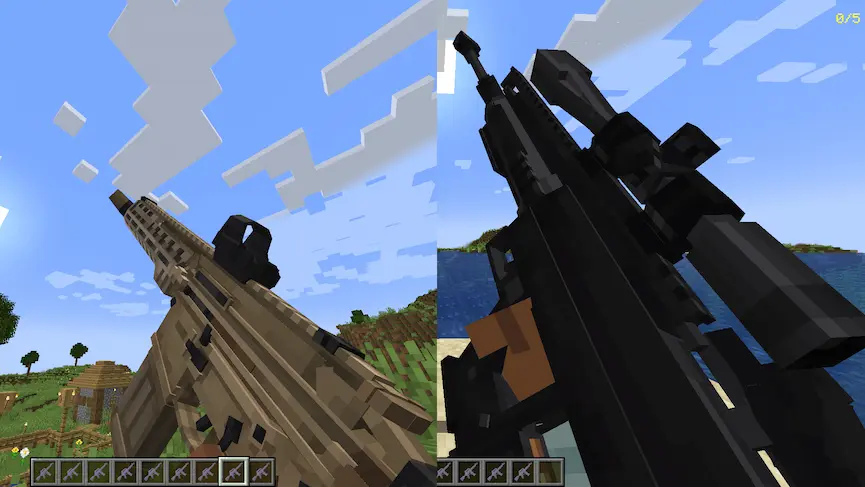 rifle and snier