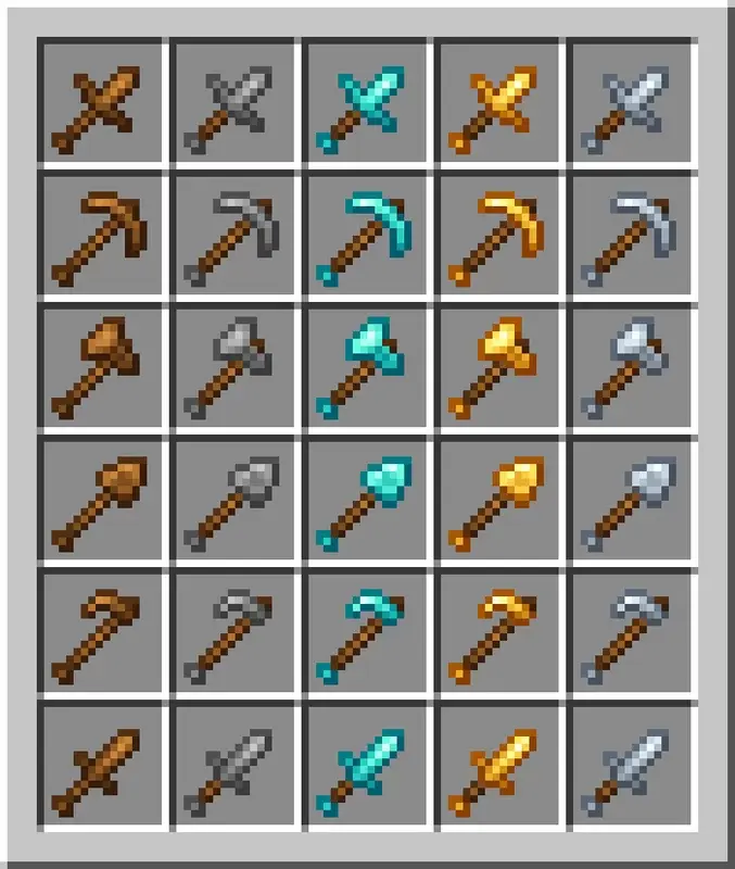 weapons and tools