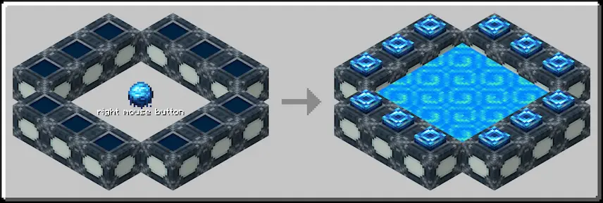 Put Atlantean Cores in a end portal shape. Then use Orbs of Atlantis to light the portal.