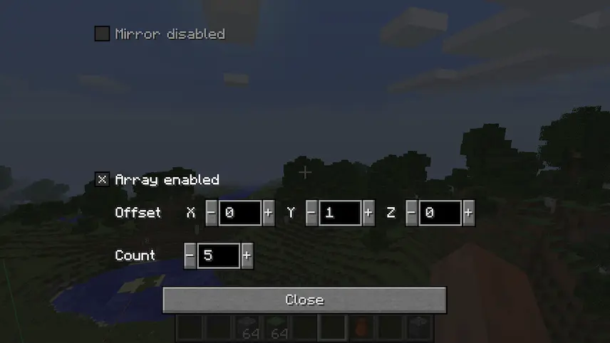 Array settings