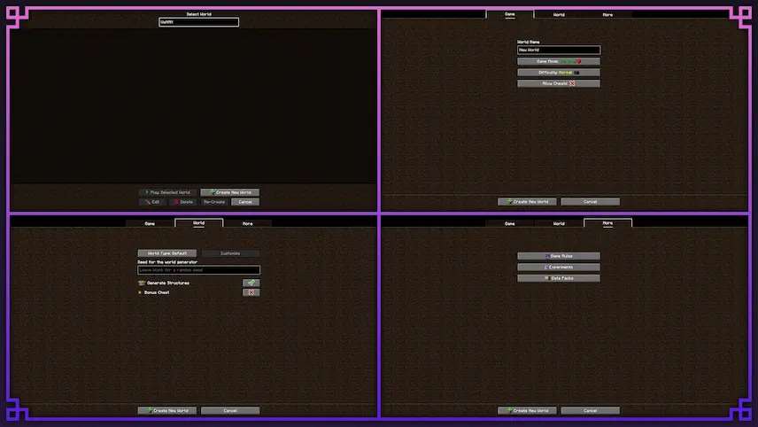 Single Player menu