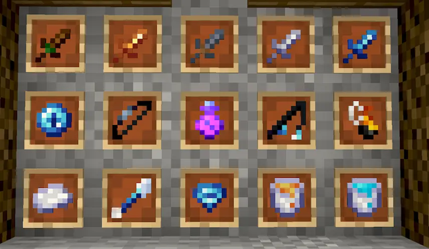 weapons and tools